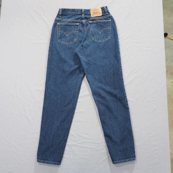 Classic Straight Leg Women's Jeans - Blue - Picture 2 of 11